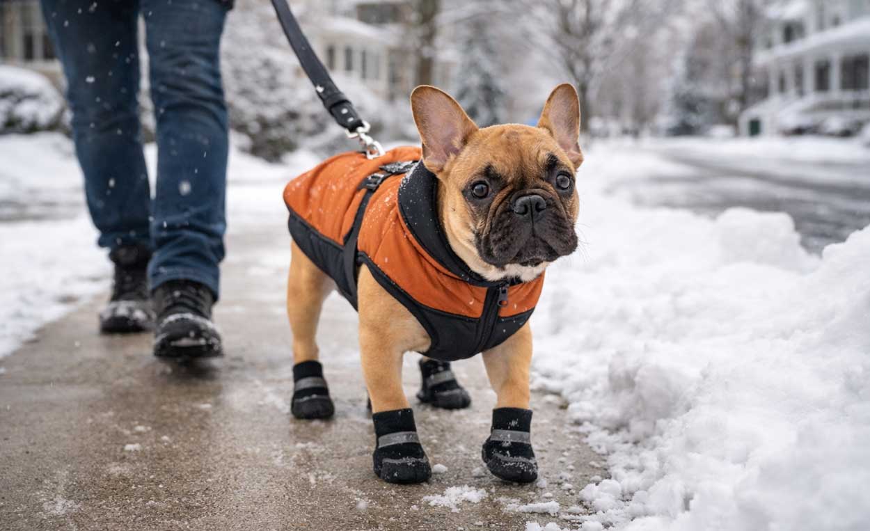Winter Care Tips for French Bulldogs USA