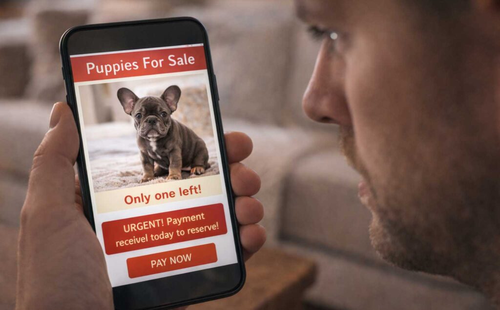 French Bulldog breeder scams warning signs in 2026