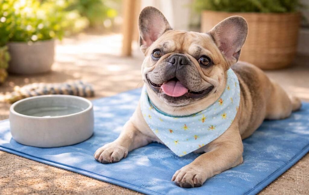 Keeping Your Frenchie Comfortable in Hot & Cold Weather