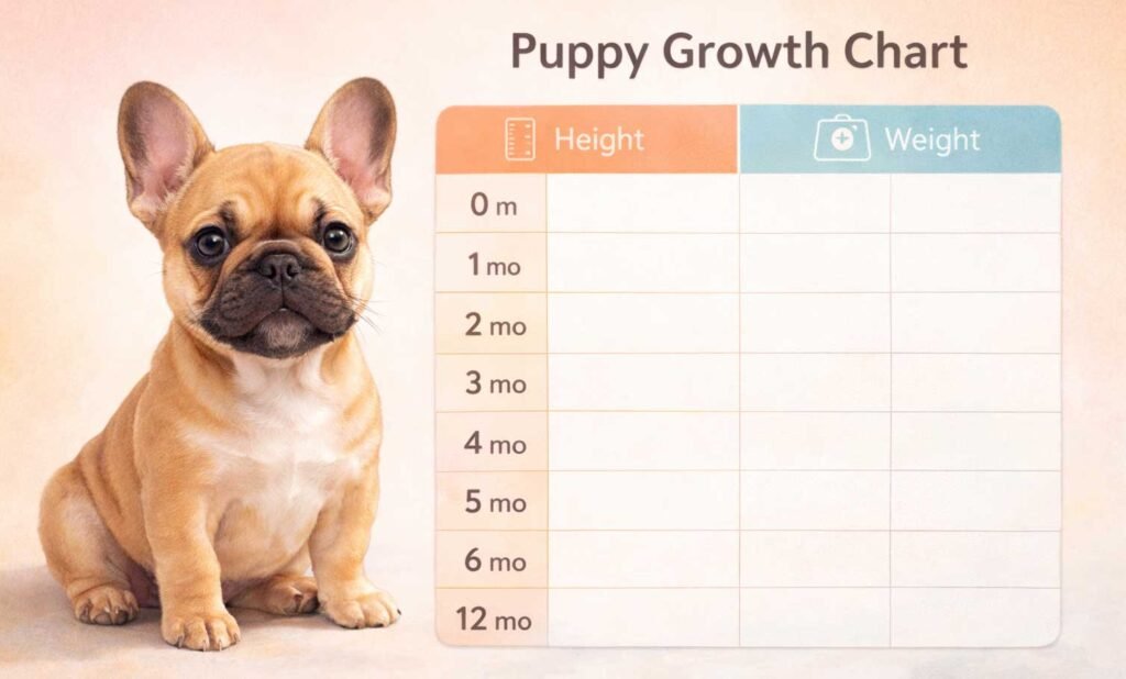 French Bulldog Puppy Growth Chart