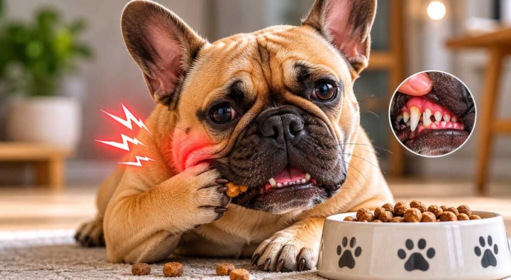 French Bulldog Dental Pain and Eating Difficulty