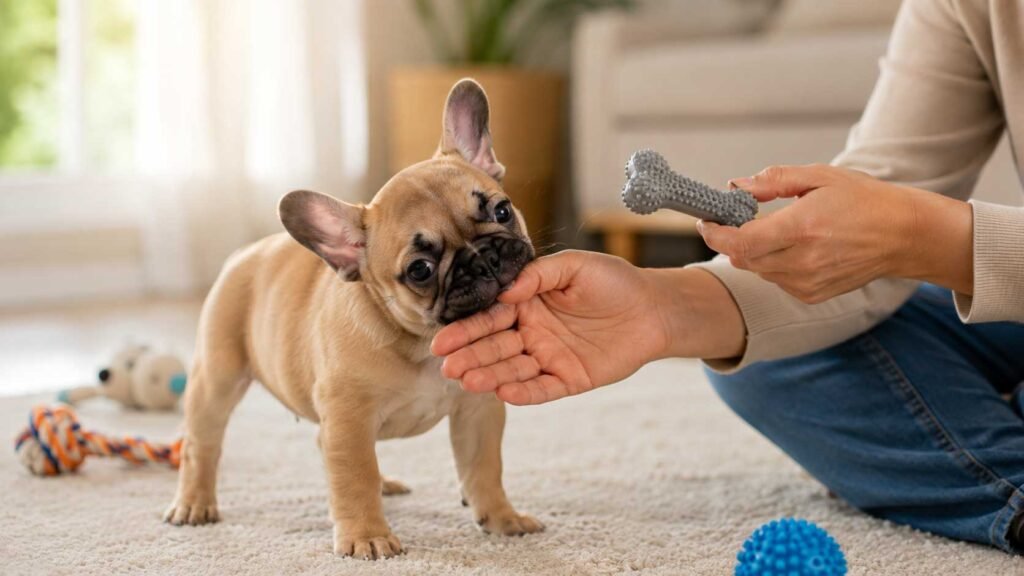 French Bulldog Puppy Biting